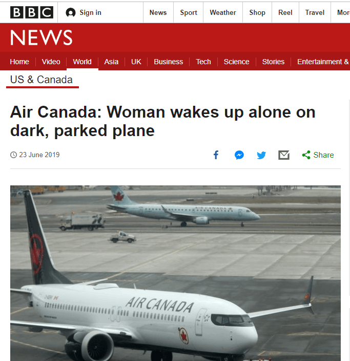 乘機醒來只剩自己 倒霉妹子經歷噩夢般乘機事件